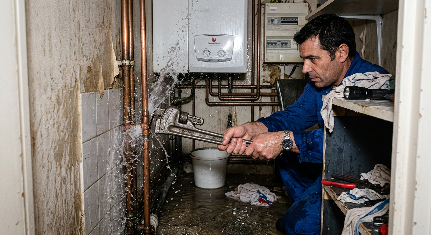 Réparation urgente fuite d'eau sur tuyauterie cuivre à Noisy-le-Grand